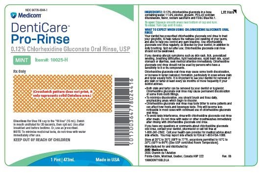 Denti-Care Denti-Rinse Chlorhexidine Oral Rinse: Package Insert ...